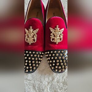 dress loafers red meijiana